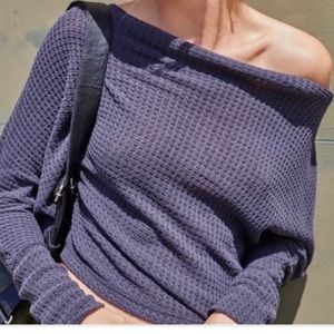 Free People Mercury Waffle Knit Sweater